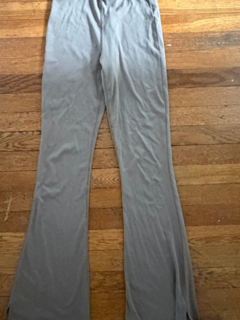 Nike Women’s Ribbed Flare Leggings Pants Taupe Brown XS